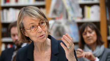 Françoise Nyssen en avril 2018 lors de la présentation du Pass Culture à Montpellier.
 (Alain ROBERT/SIPA)