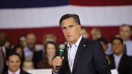 Mitt romney pense que Donald Trump n'est simplement pas aussi riche qu'il l'affirme. L'ancien candidat républicain ici photographié le 12 décembre 2015 à Mesa (Arizona).&nbsp; (CITIZENSIDE/JERRY BURCH / CITIZENSIDE.COM / AFP)