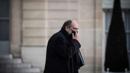 Le ministre de la Justice Eric Dupond-Moretti à l'Elysée (Paris), le 18 novembre 2020.&nbsp; (ARTHUR NICHOLAS ORCHARD / HANS LUCAS / AFP)