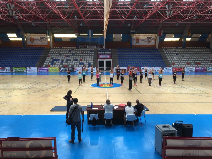 Casting du Puy du Fou dans un gymnase de Talavera de la Reina&nbsp; (Valérie Gaget)