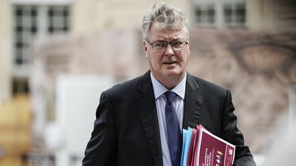 Le haut-commissaire Jean-Paul Delevoye, le 18 juillet 2019 à Matignon (Paris). (KENZO TRIBOUILLARD / AFP)