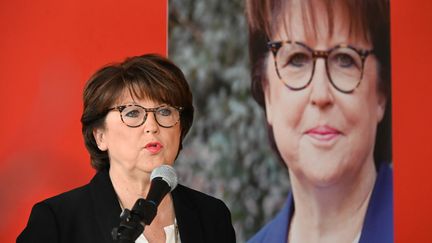 Martine Aubry, maire PS de Lille (Nord) et candidate à sa réelection, le 1er février 2020.&nbsp; (DENIS CHARLET / AFP)