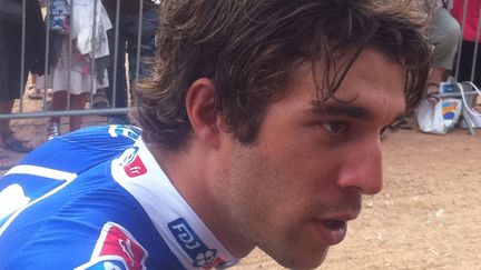 Le leader de la fdj.fr, Thibaut Pinot, 10e du Tour de France 2012