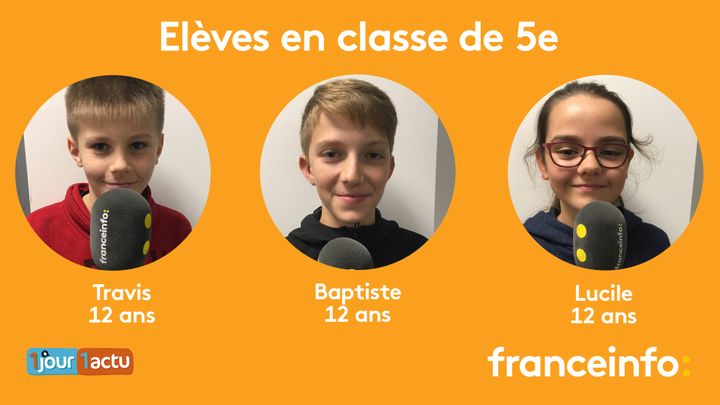 franceinfo junior, une émission en partenariat avec le magazine d'actualités pour enfants 1jour1actu et 1jour1actu.com. (FRANCEINFO / RADIOFRANCE)