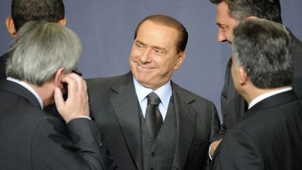 Le président du Conseil italien, Silvio Berlusconi, au sommet de l'OTAN à Lisbonne le 19 novembre 2010 (AFP Lionel Bonaventure)