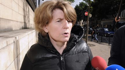 L'ancien comptable de Liliane Bettencourt Claire Thibout, le 8 juin 2012 apr&egrave;s son audition au tribunal de Bordeaux (Gironde). (JEAN-PIERRE MULLER / AFP)