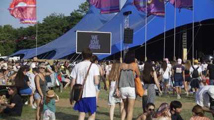 Festivaliers sur la pelouse du Bois de Vincennes, à l'Est de Paris, au festival We Love Green (2 juin 2019) (SADAKA EDMOND / SIPA)