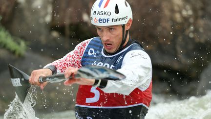 Le kayakiste français Sébastien Combot (NICOLAS PESCHIER / AFP)