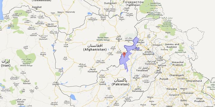 Au nord-ouest, le Waziristan est une zone de passage pour les talibans entre le Pakistan et l'Afghanistan. (DR (Capture Google maps))