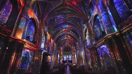 La cathédrale Saint-André est complètement illuminée. (France 3 Nouvelle-Aquitaine)