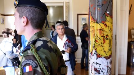 L'exposition de Paul Flickinger, ouverte pour les&nbsp;journées du patrimoine à Metz (Moselle), le 17 septembre 2016. (JEAN-CHRISTOPHE VERHAEGEN / AFP)