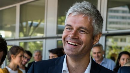 Le président de la région Auvergne-Rhône Alpes, Laurent Wauquiez, le 4 septembre 2018 à Lyon. (NICOLAS LIPONNE / NURPHOTO / AFP)