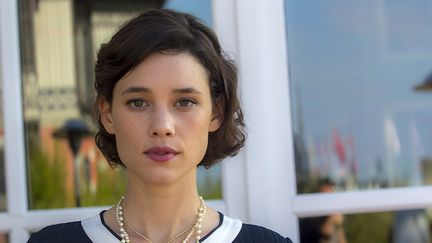 Astrid Bergès-Frisbey pose à Deauville le 11 septembre 2014. Elle est l'une des interprètes de "I Origins" de Mike Cahill.
