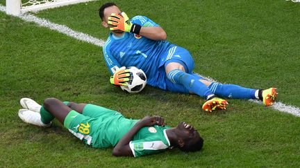 Le Colombien David Ospina face au Nigéria le 28 juin 2018 à&nbsp;Samara&nbsp; (Russie). (FABRICE COFFRINI / AFP)