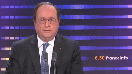 François Hollande, ancien président de la République, est l'invité du 8.30 franceinfo le lundi 27 novembre 2023. (FRANCEINFO)