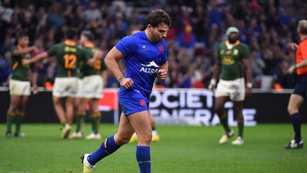 Antoine Dupont, ici lors de France-Afrique du Sud, le 12 novembre 2022 à Marseille. Le stade Vélodrome accueillera la rencontre entre la France et l'Irlande lors du prochain Tournoi des six nations. (SYLVAIN THOMAS / AFP)