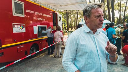 Patrick Davet, maire de La Teste-de-Buch (Gironde), en juillet 2022. (BENJAMIN GUILLOT-MOUEIX / HANS LUCAS)