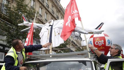 &nbsp; (Cortège CGT le 8 octobre, lors de la manifestation anti-austérité © MaxPPP)