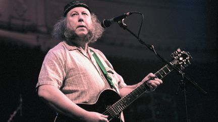 Peter Green, co-fondateur de Fleetwood Mac à la fin des années 60, ici sur scène le 4 novembre 1996 au Club Paradiso d'Amsterdam (Pays-Bas). (FRANS SCHELLEKENS / REDFERNS / GETTY)