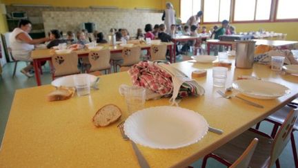 Dans une cantine d'école maternelle près d'Angoulême (AFP - ROMAIN PERROCHEAU)