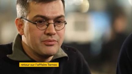 Julien Coupat dans l'émission "Envoyé Spécial" sur France 2, jeudi 8 mars. (FRANCEINFO)