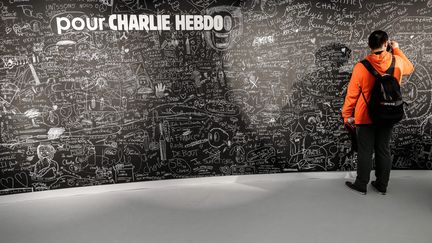  (Une exposition a été consacrée à Charlie Hebdo par le festival de la bande dessinée d'Angoulême. © MaxPPP)