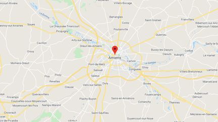 Sept personnes d'une vingtaine d'années sont en garde à vue, mardi 31 mars, au lendemain d'une tentative d'homicide à Amiens. (GOOGLE MAPS)