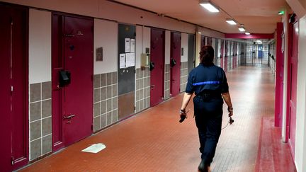 L'intérieur de la prison de Grenoble, le 4 juillet 2018. (Illustration).&nbsp; (JEAN-PIERRE CLATOT / AFP)