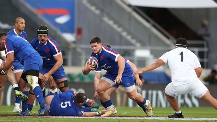 Le talonneur de l'équipe de France, Julien Marchand, fer de lance du pack tricolore à Twickenham le 13 mars 2021 (MATT IMPEY/SHUTTERSTOCK/SIPA / SHUTTERSTOCK)