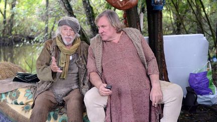 &nbsp; (Pierre Richard et Gérard Depardieu sur le tournage d'Agafia © Maxppp)