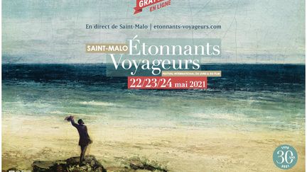 L'affiche de l'édition 2021 du festival Étonnants Voyageurs (ETONNANTS VOYAGEURS)