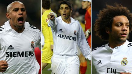 Roberto Carlos, Cicinho et Marcelo, trois latéraux brésiliens qui ont connu des fortunes diverses au Real Madrid