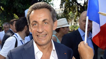 &nbsp; (Nicolas Sarkozy inaugurait le 19 juillet le lancement de la caravane des jeunes Républicains © Reuters/Benoit Teissier)