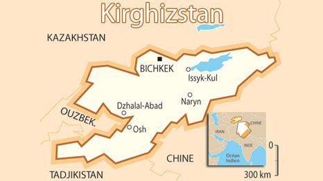 CARTE KIRGHIZISTAN (AFP/LF)