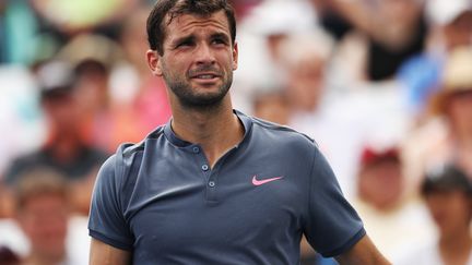 Le Bulgare Grigor Dimitrov en souffrance (ELSA / GETTY IMAGES NORTH AMERICA)