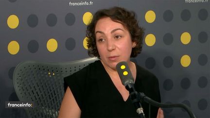 Nadia Bellaoui, l'une des garantes du grand débat, invitée de franceinfo le 8 avril 2019.&nbsp; (FRANCEINFO / RADIOFRANCE)