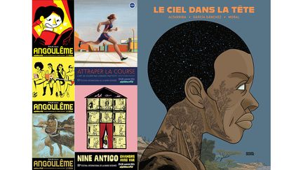 Le monde entier a rendez-vous sur les bords de la Charente, du 25 au 28 janvier, pour le Festival international de la bande dessinée. (RIAD SATTOUF, NINE ANTICO, HIROAKI SAMURA, LORENZO MATTOTI, FESTIVAL D'ANGOULÊME / SERGIO GARCIA SANCHEZ, DENOËL GRAPHIC)