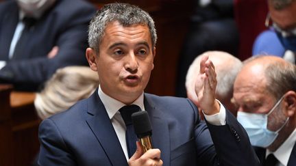 Le ministre de l'Intérieur, Gérald Darmanin, lors d'une séance de questions au gouvernement à l'Assemblée nationale, le 26 juillet 2022 à Paris. (BERTRAND GUAY / AFP)