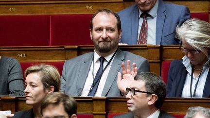 Le député LREM Christophe Arend&nbsp;le 25 octobre 2017 à l'Assemblée nationale. (MAXPPP)