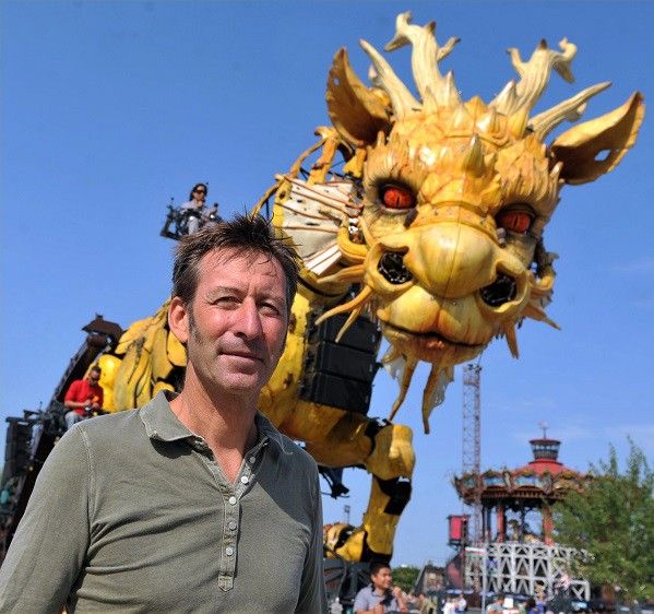 François Delarozière et son cheval-dragon Long Ma
 (PHOTOPQR/PRESSE OCEAN)