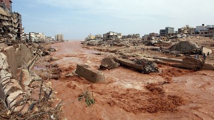 D'importants dégâts ont été causés par les inondations liées à la tempête Daniel à Derna, dans l'est de la Libye, ici le 11 septembre 2023. (AFP)