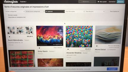 Le site artmajeur.com propose plus de 120 000 oeuvres du monde entier (JC)