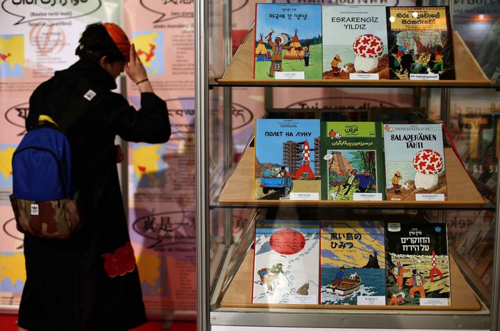 Tintin est aujourd'hui traduit dans plus d'une centaine de langues dont l'Occitan.
 (T.Albir / EPA / MaxPPP)