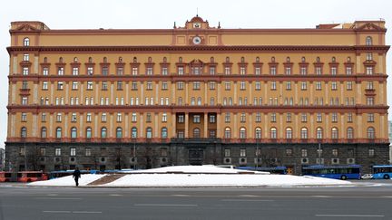 Le siège du FSB, anciennement le&nbsp;KGB à Moscou. (VASILY MAXIMOV / AFP)