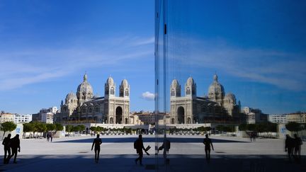 L'esplanade du Mucem à Marseille où devait se tenir l'édition 2020 de la Fiesta des Suds. (BORIS HORVAT / AFP)