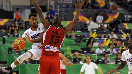 Edwin Jackson (France) face à l'Egypte (JORGE GUERRERO / AFP)