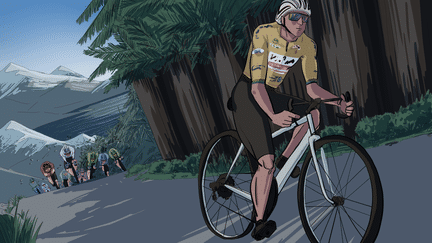 En 2024, Tadej Pogacar a remporté le Tour de France, le Giro et le championnat du monde, entre autres. Ses exploits suscitent des doutes. (Nicolas DEWIT – Cellule Investigation / Radio France)