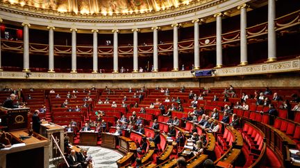 Les députés débattent du projet de loi sur la sécurité intérieure, le 25 septembre 2017, à l'Assemblée nationale, à Paris. (MAXPPP)