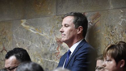 Le président de Debout la France, Nicolas Dupont-Aignan, lors d'une session de questions au gouvernement à l'Assemblée naionale, le 5 juin 2018. (BERTRAND GUAY / AFP)