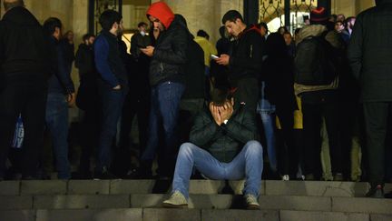 La colère et le désespoir des Arméniens après la signature de l'accord avec&nbsp;l'Azerbaïdjan pour un cessez-le-feu au&nbsp;Haut-Karabakh, le 10 novembre 2020. (KAREN MINASYAN / AFP)